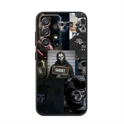 Black soft silicone case Phone Case For Samsung S24,21,22,23,30,Ultra,20,Plus,Note,10,9,COD Call Of Duty G-Ghost