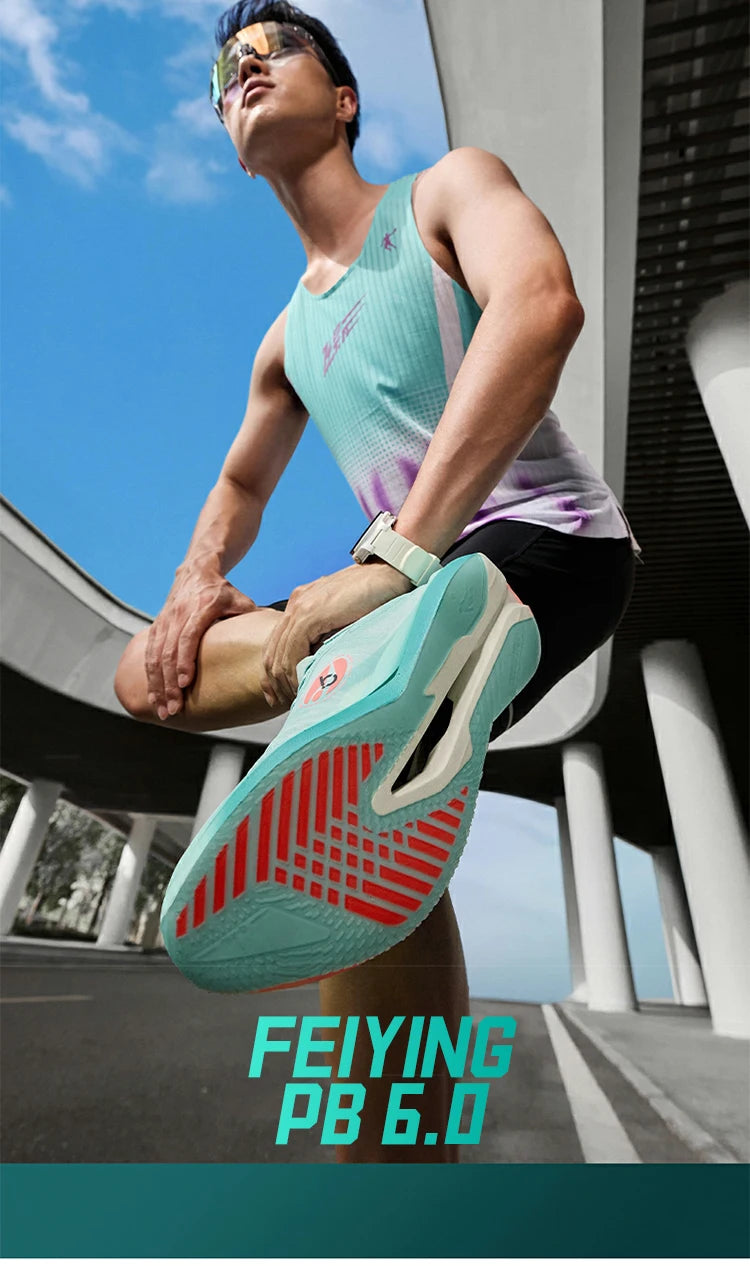 QIAODAN Feiying PB6.0 Men's Marathon Racing Running Shoes Full Palm Carbon Plate Sneakers Lightweight Sports Shoes QDB023261299