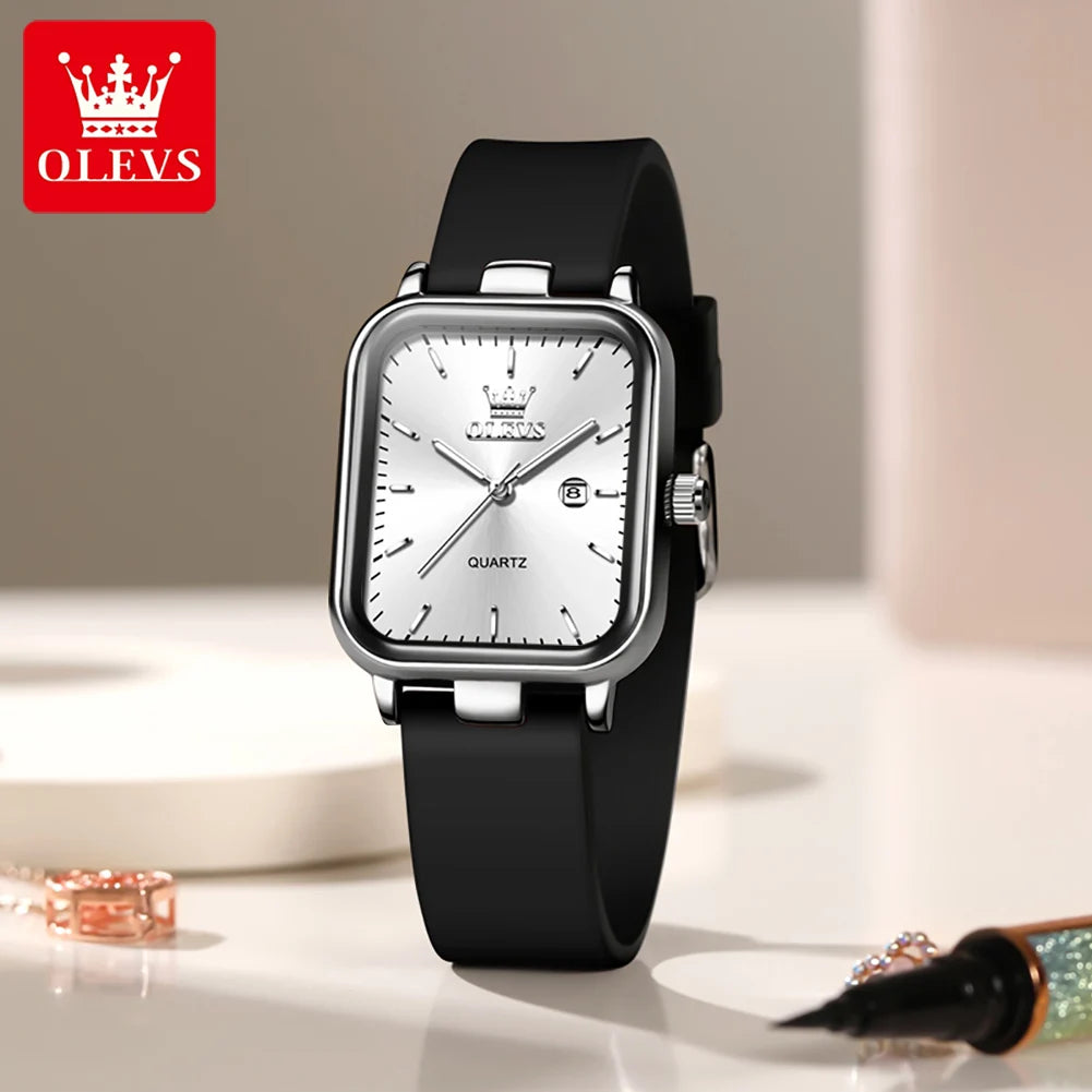 OLEVS 7089 Watch For Women Top Brand Calendar Quartz Woman Watch Waterproof Luminous Simple Fashion Elegant Ladies Hand Clock