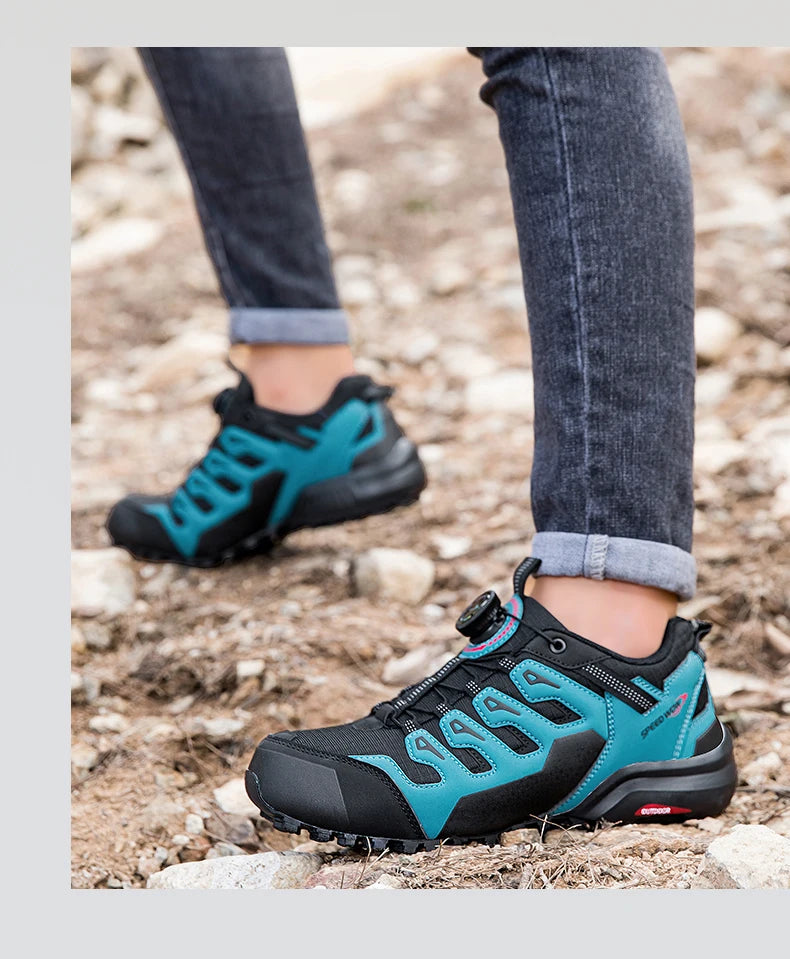 Lightweight Anti-slip Hiking Shoes Magnetic Closure Outdoor Adventure Sneakers
