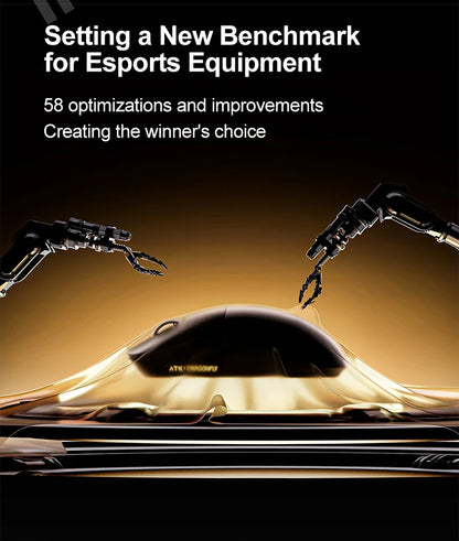 ATK Dragonfly A9 Ultimate bezdrôtová herná myš A9 Air PAW3950 ultraľahká ergonomická e-športová myš pre hráčov FPS CSGO A9 Ultra