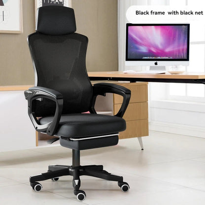High Density Sponge Mesh Office New Design Home Office Furniture Comfortable Chair with Footrest
