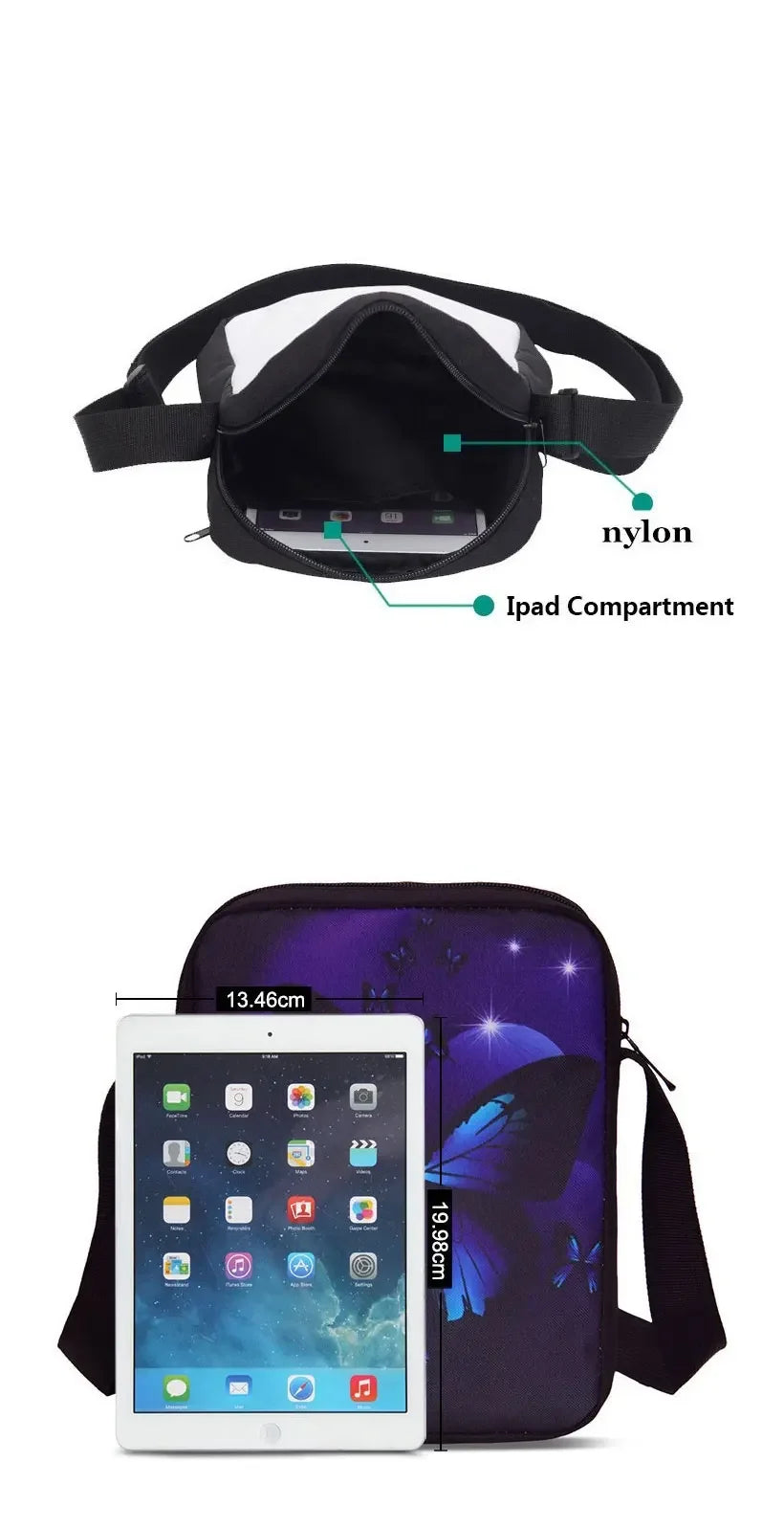 Mala de ombro estilo messenger com estampado Hot Game Boy Girls, design infantil F-FortniteS, mala casual para homem e mulher, bolsa para telemóvel e saco de compras