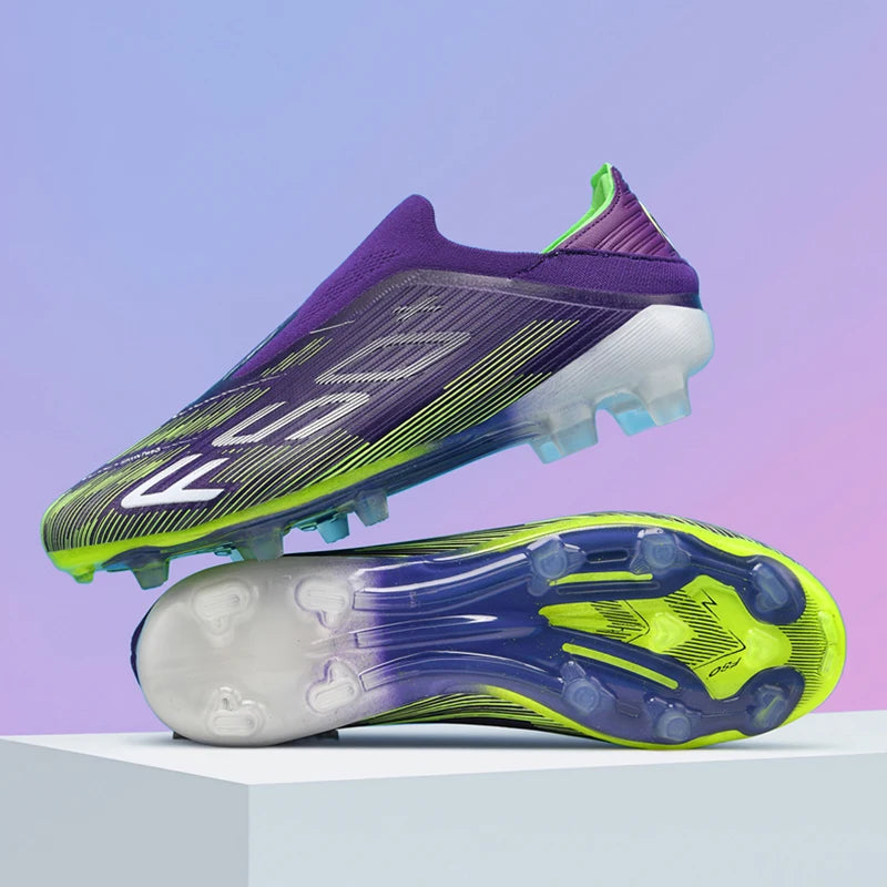 New Men Soccer Shoes Outdoor Anti-Slippery Youth Sports Shoes Ultralight Turf Comfortable Football Boots