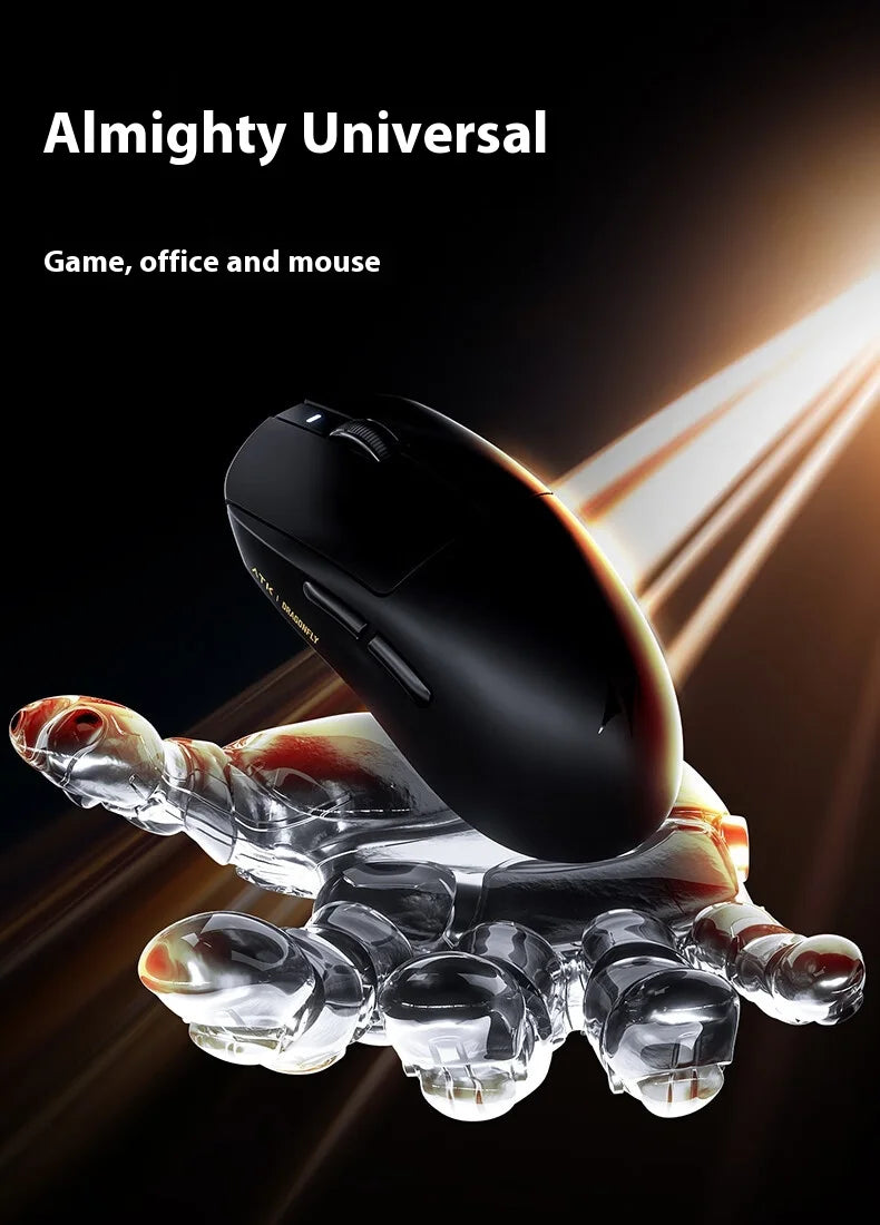 Rato Gaming Sem Fios ATK A9 Plus A9/A9 SE/A9 Pro Tri-Mode 8K Leve A9 Ultimate E-sports PC Presente Personalizado