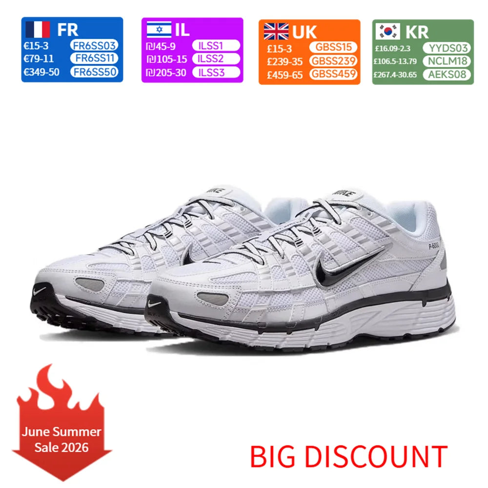 Nike P-6000 löparskor för män i retrostil med förstklassig dämpning, lätta och bekväma för vardagsbruk CD6404-107