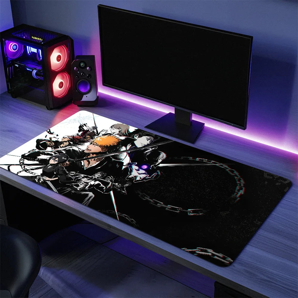 B-BLEACH Rebirth of Souls Mouse Pad Desk Mat Large Non-slip Anti-fray Keyboard Ergonomic Office Rubber PC Home Custom