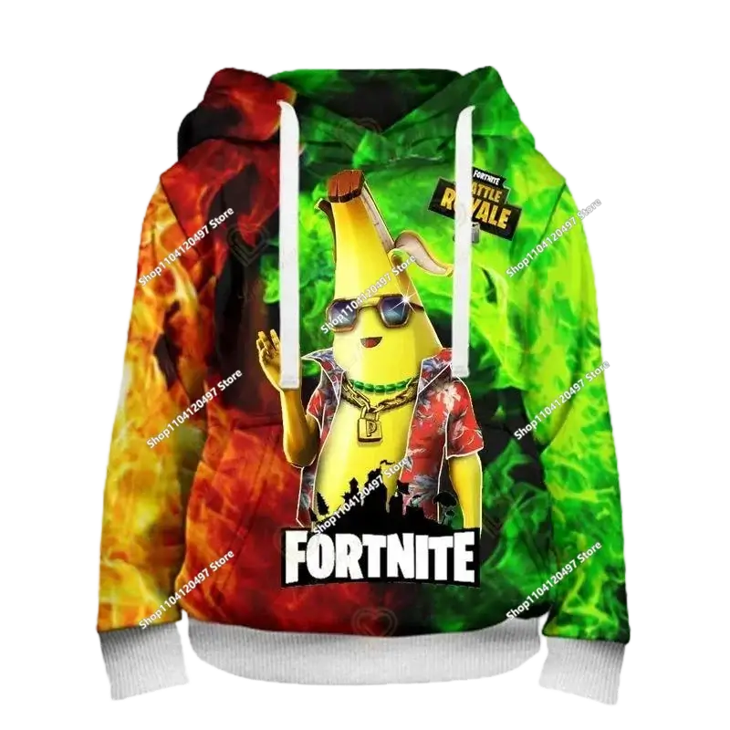 Hoodies für Jungen und Mädchen Fortnite Kinder-Pullover 3D-bedruckte Hoodies Battle Royale Herren-Hoodies Herbstmode Kinderbekleidung