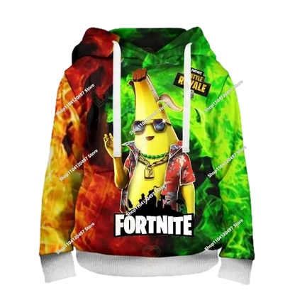 Hoodies für Jungen und Mädchen Fortnite Kinder-Pullover 3D-bedruckte Hoodies Battle Royale Herren-Hoodies Herbstmode Kinderbekleidung