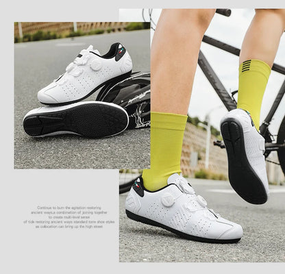Highway bike cycling shoes, breathable and wear-resistant mountain bike cycling shoes, professional bike lock shoes Men or Women