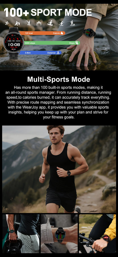 New GPS Offline Maps Smart Watch Men Memory 3D Menu Styles TWS MP3&MP4 Player 1.43"AMOLED Compass Sport Swim Waterproof Bracelet