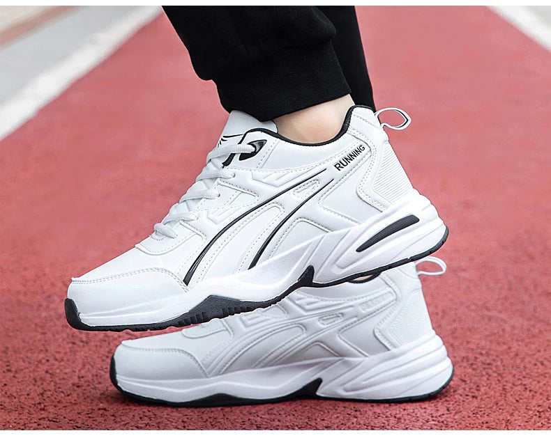 Men's classic retro casual sports shoes Four seasons soft-sole waterproof outdoor youth running shoes breathable light sneakers