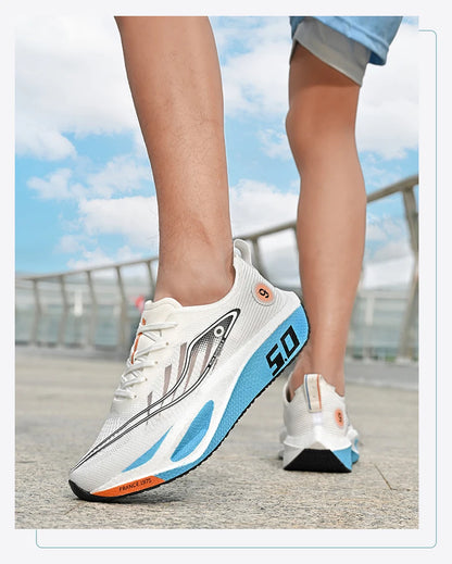 New Sports Shoes for Men&Women, Running Sneakers, Carbon Plate, Male Marathon Racing, Shock-absorbing, Athletics Training Shoes