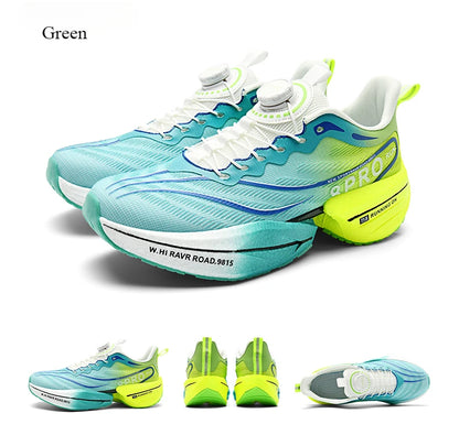 Marathon Carbon Plate Sports Running Shoes Men New Breathable Lightweight Mesh Sport Shoes Women Comfortable Nonskid Sneakers