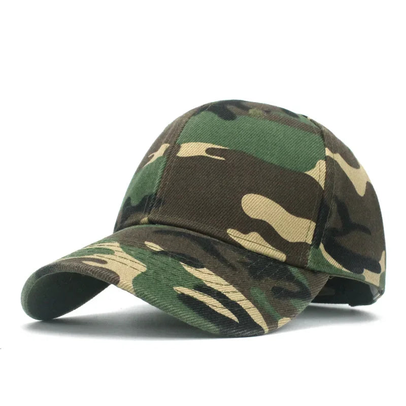 Men's Camouflage Baseball Caps Tactical Sunscreen Hat Adjustable Military Army Camo Airsoft Hunting Camping Hiking Fishing Caps