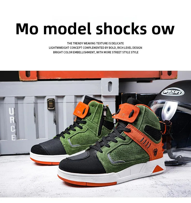 Motorcycle Boots 2026 New Men Women Motorbike Riding Shoes Breathable Biker Boots Motorboats Motorcycle Shoes Bota