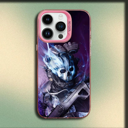 COD Call Of Duty G-Ghosts Phone Case For iPhone 16,15,14,13,12,11,Mini,Pro,MAX Pink Matte Silicone Cover