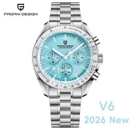 PAGANI DESIGN 2026 New Men's Watches Top Luxury Quartz Watch For Men Auto Date Speed Chronograph AR Sapphire Mirror Wrist watch