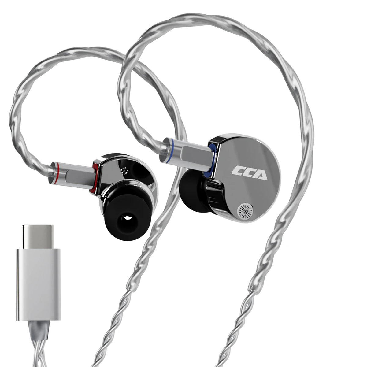 CCA Phoenix HiFi Wired Earphones Metal Alloy In-Ear Headphones with 10mm Dual Magnetic Dynamic Driver for Gaming & Music