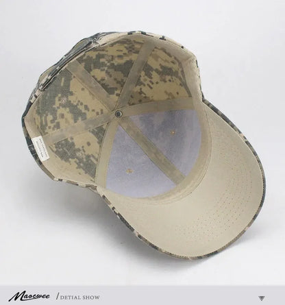 Men's Camouflage Baseball Caps Tactical Sunscreen Hat Adjustable Military Army Camo Airsoft Hunting Camping Hiking Fishing Caps