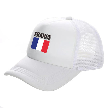 France Trucker Caps Fashion Cool France Hats Baseball Cap Summer Outdoor Sun Mesh Caps