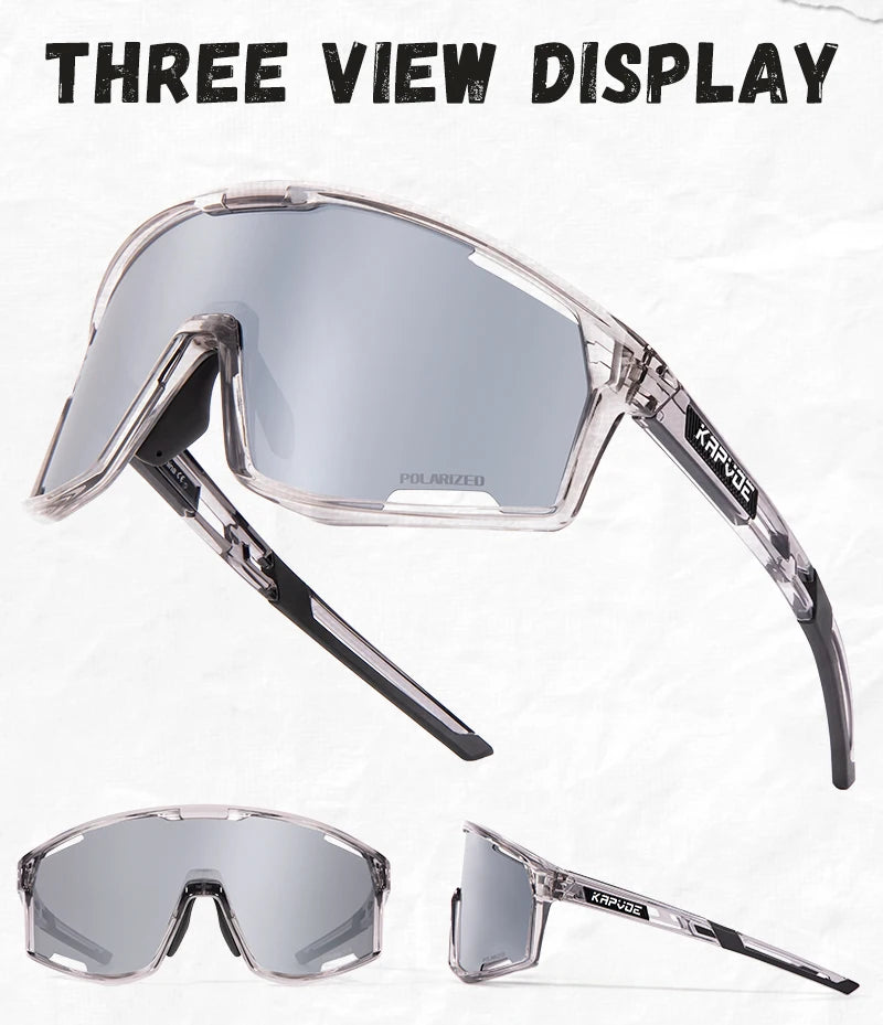 KAPVOE Polarised Cycling Glasses Sports Sunglasses Men Women Outdoor MTB Baseball Lenses UV400 Bicycle Cycling Eyewear Sale