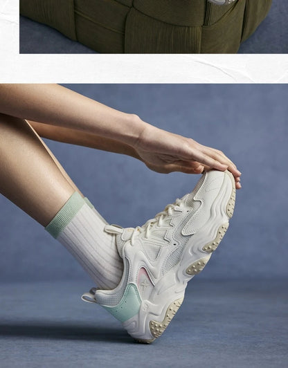 Xtep casual shoes 2025 spring and summer lightweight sports shoes with thick sole, fashionable street style sneakers 875319320004