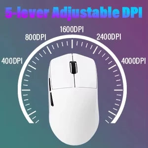 E-YOOSO X44 Lite Tri-Mode Rechargeable Wireless Mouse, Ultra Lightweight Bluetooth, 2.4G & USB-C Computer Mouse for Laptop, PC & Mac
