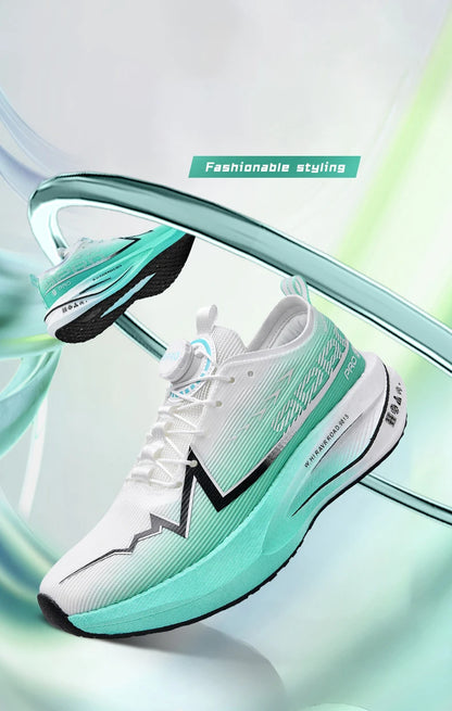Męskie buty do biegania na co dzień, maratonowe, sportowe, z wkładką z włókna węglowego, oddychające, lekkie, damskie, wygodne, sportowe, antypoślizgowe trampki