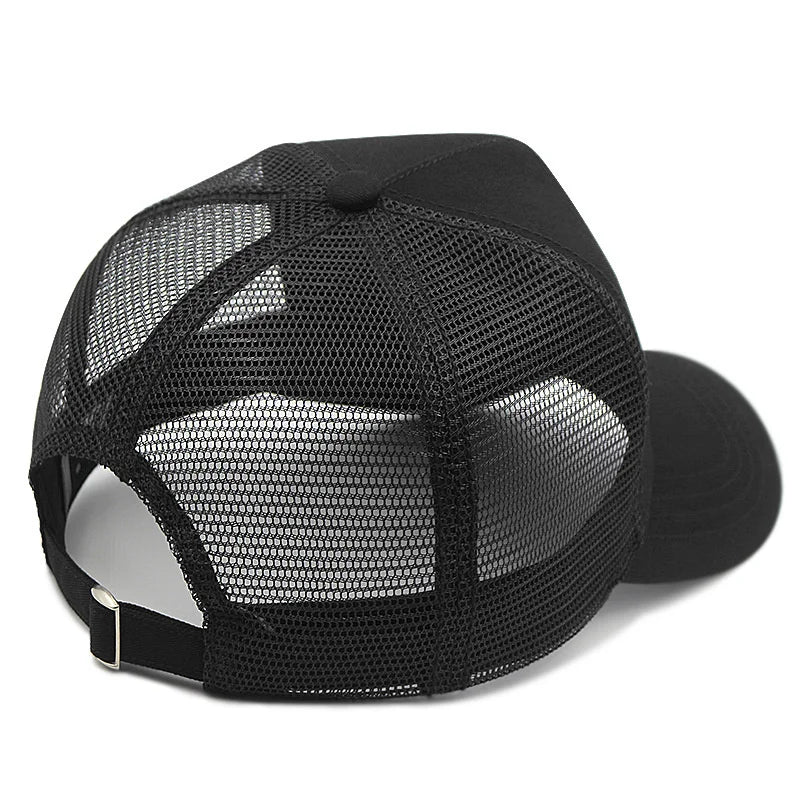 Casquette de camionneur en coton pour adulte, casquettes de soleil en maille pour femme, grandes casquettes pour homme, casquettes de baseball grande taille, 55-60 cm, 60-65 cm