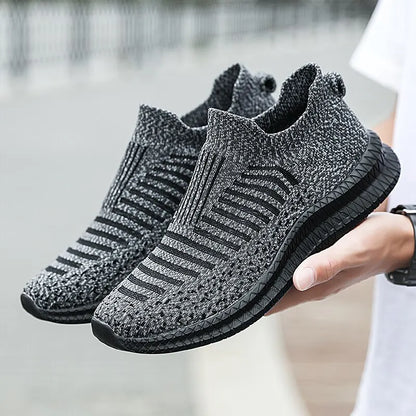 Buty męskie Oddychające męskie trampki Wygodne buty do biegania Tenisowe buty outdoorowe Buty wsuwane do chodzenia Buty do joggingu typu skarpeta
