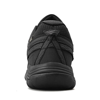 HIKEUP New High Quality Men Hiking Shoes Durable Leather Climbing Shoes Outdoor Walking Sneakers Rubber Sole Factory Outlet