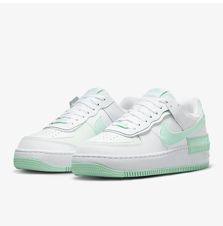 Nike Genuine AIR FORCE 1 Women's Thick-Sole Low-Top Classic Sneakers FZ3773-100