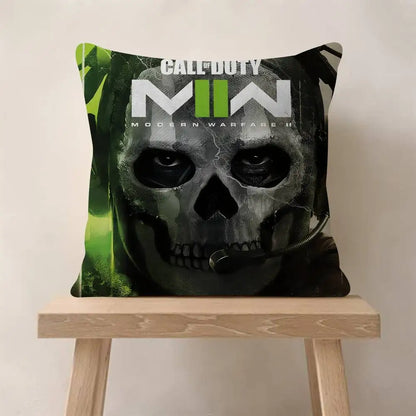 Klasická hra C-Call Of D-Duty personalizovaný polštář s obrázkem a textem, bytová dekorace, dárek do domácnosti, 45x45cm