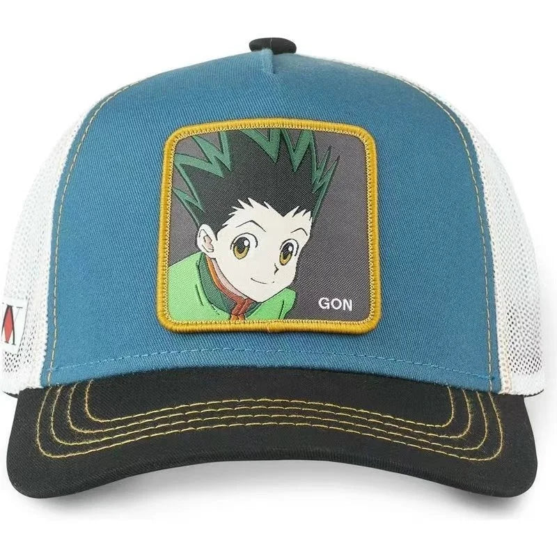 Hunter X Hunter-keps, sommar-snapback-baseballkeps för män, broderad, hiphop-stil, solskydd, justerbar truckerkeps i nät