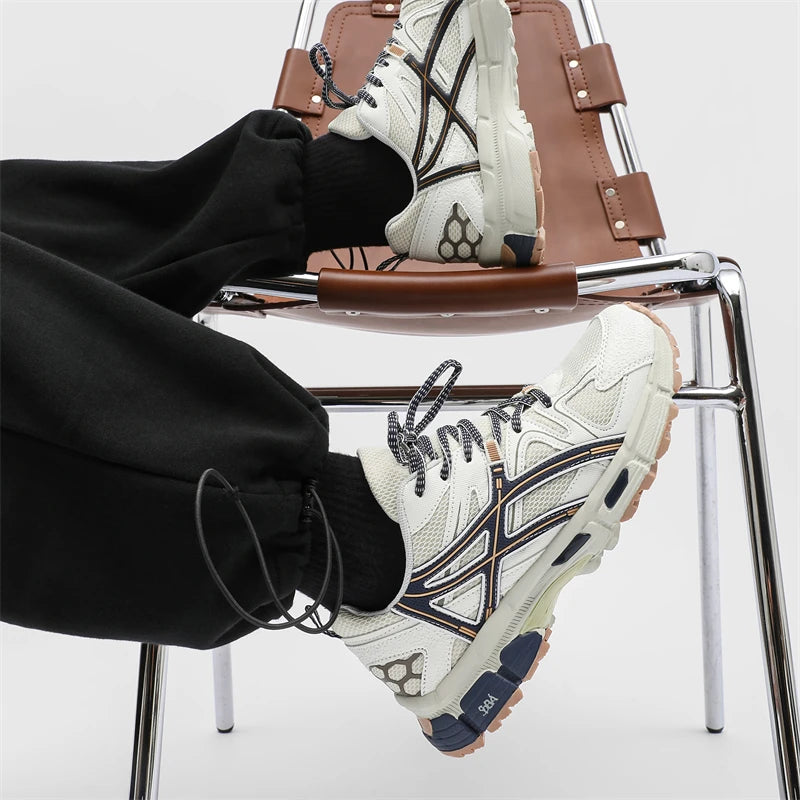 Męskie buty codzienne, outdoorowe, oddychające, do biegania, modne, do spacerów, rekreacyjne, sznurowane, do joggingu, mokasyny, markowe trampki Blade, wygodne
