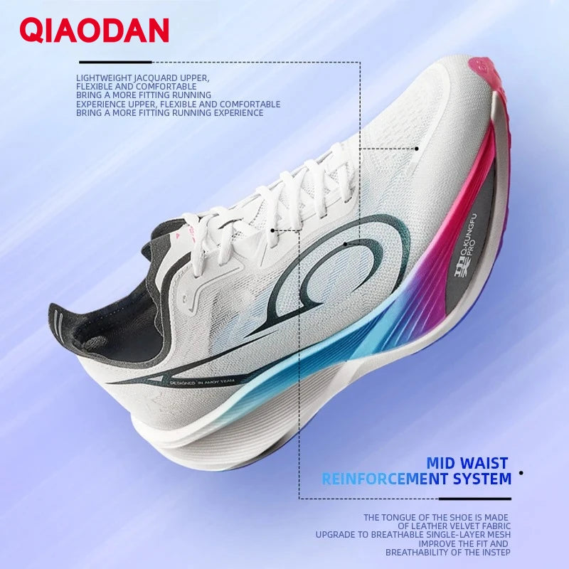 QIAODAN Feiying PB3 Enhanced Edition Professional Marathon Carbon Board tekaški čevlji moški športni copati QDB023251299T