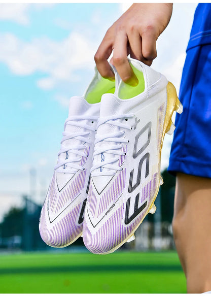 New Men Soccer Shoes High-quality Cleats Football Boots Sneakers Hot-selling Indoor Futsal Non-Slip Match Grass High-top Outdoor