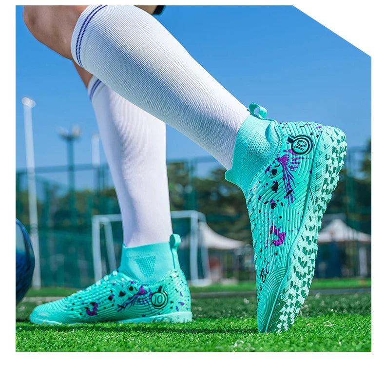 New Men Professional Soccer Shoes Non-slip Football Boots Unisex Breathable Futsal Sports New Cleats Drop Shipping Ultralight