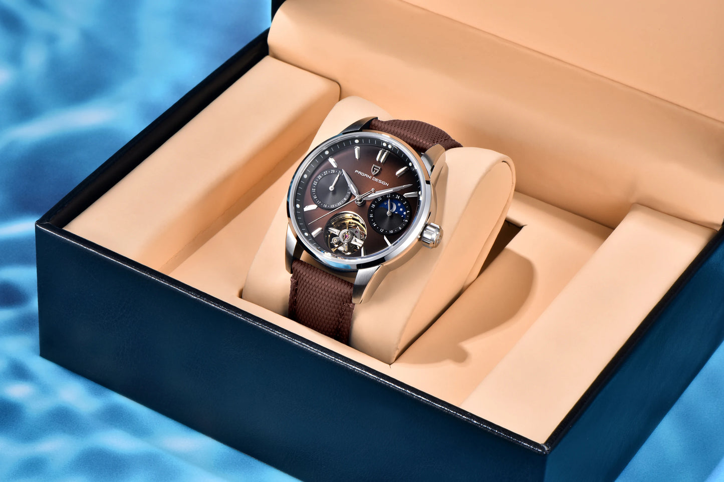 PAGANI DESIGN 2026 Men Mechanical Watch E3255Y 41mm Sapphire Crystal Stainless Steel Calendar Waterproof Reloj Hombre