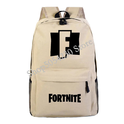 Mochila Fortnite Games, mochila escolar Fortnite para adolescentes, unissexo, com compartimento para portátil, para escola, viagens e uso casual