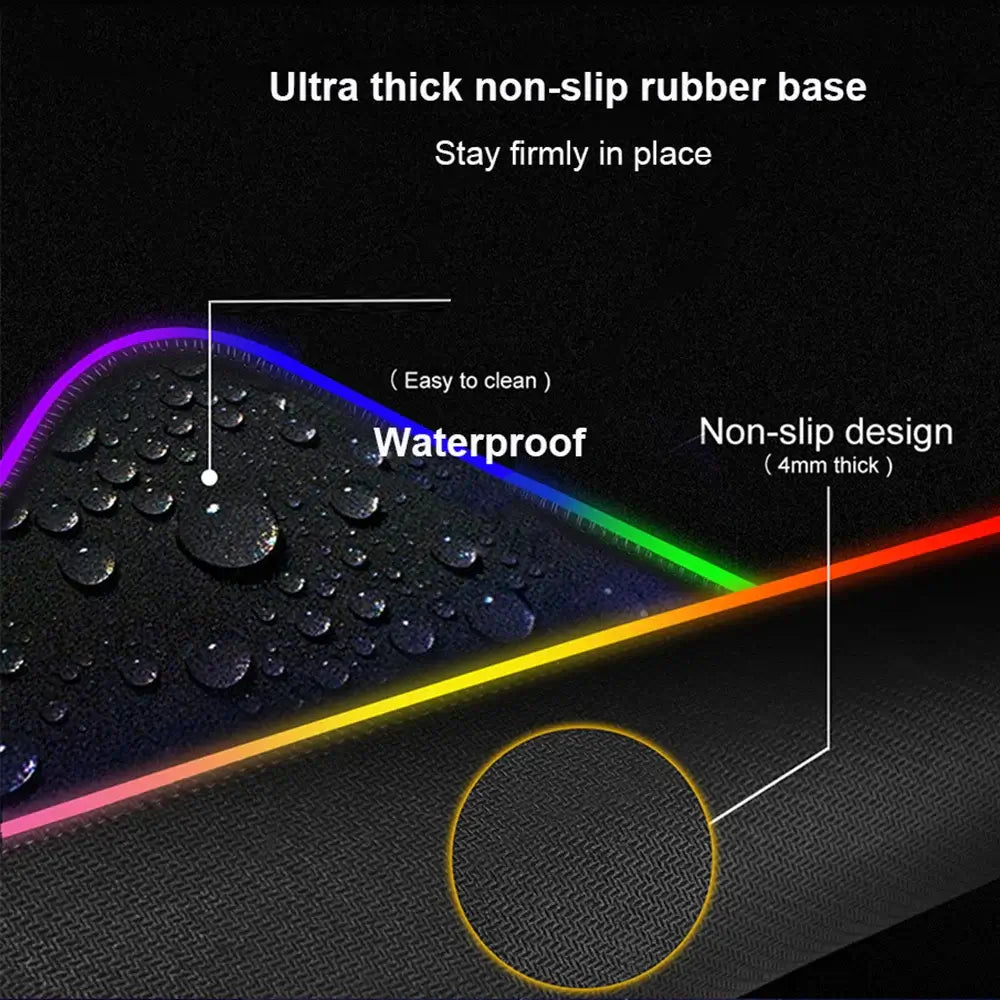 Mouse Pad Gamer Keyboard Pad Overwatch Sombra Desk Mouse Mat LED Carpet Rubber Tapis Souris Gaming RGB Notbook Kawaii Mousepad