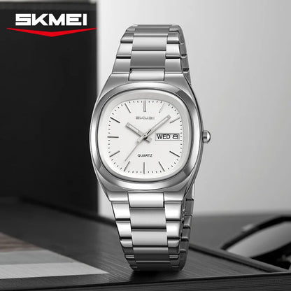 SKMEI 2420 Casual Female Wristwatch Dress For Women Ladies Business Steel Clock Fashion Quartz Date Time Women Luxury Watches