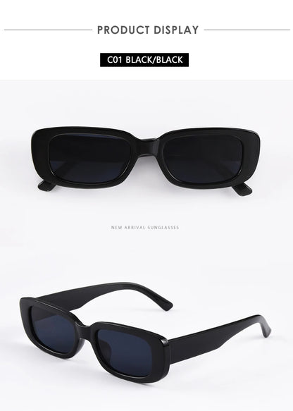 Gafas de sol cuadradas para hombre, rectangulares, de marca, de diseño, pequeñas, para hombre, estilo retro, con lentes negras, para conducir y pescar, Oculos UV400
