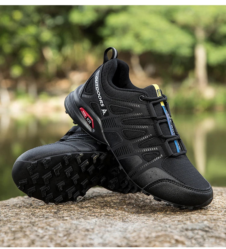 Men's Hiking Shoes Waterproof Non-slip All-terrain Outdoor Sports Shoes Hiking Camping Tactical Training Shoes Bicycle Shoes