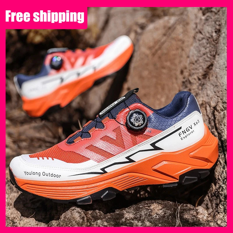 Mens Sneakers Casual Outdoor Anti Slip Shock-absorbing Versatile Off Road Hiking Shoes Comfortable Soft Sole Running Shoes Man