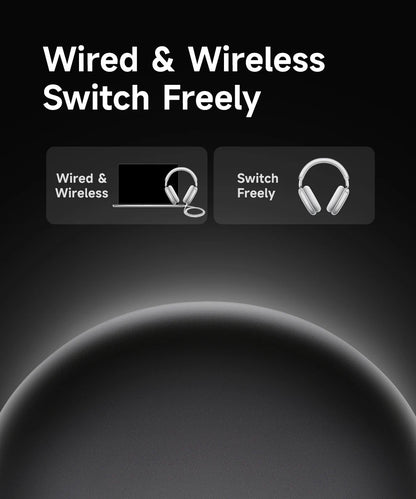 Cuffie wireless Picun F8 Pro ANC con head tracking, audio spaziale 3D, ANC -52dB, headset Bluetooth Hi-Fi, microfono HD ENC, app a bassa latenza