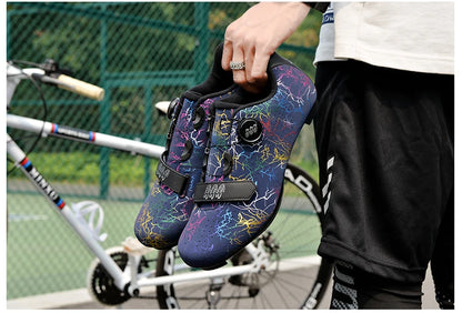 New Cycling Shoes Men Self-Locking Road Cycling Shoes Outdoor Mountain Cycling Sports Shoes Women Indoor Spinning Cycling Shoes