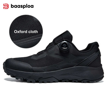 Baasploa Men Hiking Sneakers Brand High Quality Trekking Climbing Shoes Male Rotating Button Luxury Designer Outdoor Sneakers