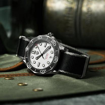 Watchdives WD007 V2 39mm Titanium Dive Watch PT5000 Automatic Movement Luminous 200m Waterproof Domed Bubble Sapphire Watches